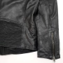JACK & JONES Мъжко Кожено Яке Рокерско Мото Рокерия Метал Естествена Кожа L, снимка 7