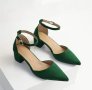 Дамски сандали в зелено НОВИ , снимка 1