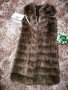 Дълъг  елек от естествен косъм , снимка 3