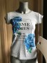 Сива тениска със сини цветя, снимка 9
