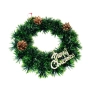 6186 Коледен венец за врата с шишарки и надпис Merry Christmas, 24 см, снимка 2