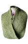 Светлозелен шал/ тип яка от 100 % alpaca, с етикет, снимка 4