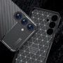 Samsung Galaxy S25 5G Удароустойчив Carbon Fiber Калъф и Протектор, снимка 2