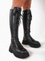 Равни ботуши - черна кожа - RBT1, снимка 2