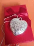 Сребърно колие Сърце , снимка 1