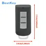 Кутийка за ключ с 2 бутона за Mitsubishi, Keyless Go / Proximity Smart Key, с авариен ключ, снимка 4