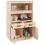vidaXL Висок шкаф, 67x40x108,5 см, борово дърво масив, снимка 5