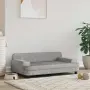 vidaXL Кучешко легло светлосиво 90x53x30 см кадифе, снимка 2