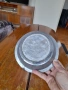 Стара медна,бакърена паница,чиния #3, снимка 3