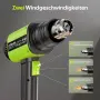 Пистолет за горещ въздух ETOOLAB 2000W темп 50-650°C с LCD дигитален дисплей, снимка 4