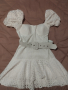 Бяла дантелена рокля , снимка 1 - Рокли - 44706473