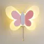 LED стенна лампа, Stnqtsrv, дизайн пеперуда, димируема трицветна, 24x17x10.7 см, бяла, снимка 4