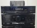 стерео усилвател FM радио ресийвър графичен еквалайзер касетъчен дек TECHNICS SU-X302 SH-E51 RS-X302, снимка 2