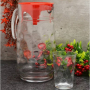 Комплект кана с 6 чаши стъкло Pasabahce Space / 801038, снимка 1 - Аксесоари за кухня - 44600897