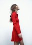 Червена мини рокля на Зара, снимка 3