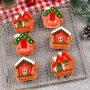 5478 Силиконова форма Коледни къщички, 6 гнезда, снимка 5