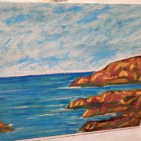 Маслена картина Море , снимка 5 - Картини - 34362030