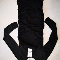 Черна рокля Зара Zara, снимка 6 - Рокли - 30977972