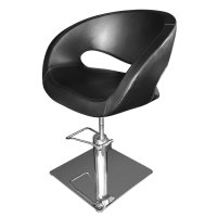 Фризьорски стол в черно T53, снимка 2 - Фризьорски столове - 42835783