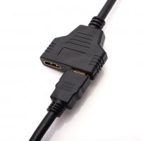 HDMI сплитер кабел HD 1080P 4K видео адаптер 1 вход 2 изходен порт Hub за X-box PS3/4/5 DVD HDTV PC , снимка 9 - Приемници и антени - 35214433