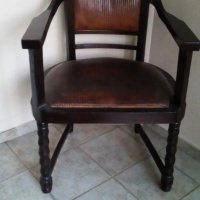 Ретро кресла кожа, снимка 4 - Столове - 36369401