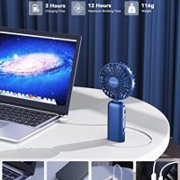 Нов Преносим вентилатор за дом, офис, пътуване къмпинг с USB Акумулаторен, снимка 6 - Друга електроника - 40657447