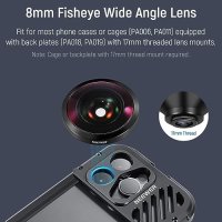 Нов NEEWER Обектив 8mm Fisheye 220° за iPhone 15, 14, Samsung Galaxy, снимка 3 - Чанти, стативи, аксесоари - 42732772