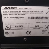 Bose Lifestyle SA-2 Stereo Amplifier , снимка 6 - Ресийвъри, усилватели, смесителни пултове - 32151607