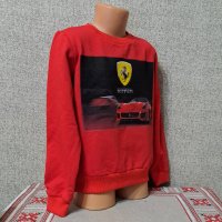 Нова детска ватирана блуза с дълъг ръкав и дигитален печат Ferrari, снимка 5 - Детски Блузи и туники - 38861420