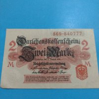 Рядка банкнота 2 марки 1914 година Германия за колекция - 18843, снимка 5 - Нумизматика и бонистика - 31186549