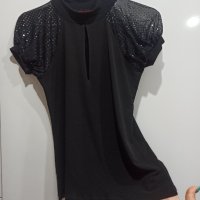 Секси дамска блуза с отвор на деколтето, С/М размер, снимка 4 - Корсети, бюстиета, топове - 38657605