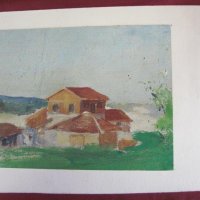 60-те Картина Н.Костов масло върху картон, снимка 7 - Картини - 31821269