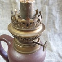 Старинна газена лампа, снимка 3 - Антикварни и старинни предмети - 42482340