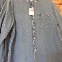 нови мъжки дънкови ризи размер М и размер Л, снимка 6 - Ризи - 37964996
