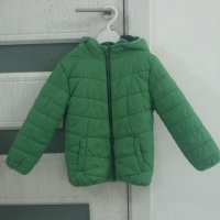 Зелено зимно яке размер 104-110, снимка 1 - Детски якета и елеци - 31091532
