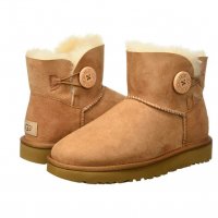 боти  UGG Mini Bailey Button II 1016422   номер 41-42, снимка 1 - Дамски боти - 35413098