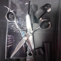 Ritter Scissors Ножица за подстригване King Arthur 5.5inch , Професионална ножица 14см, снимка 7 - Фризьорски принадлежности - 42905535