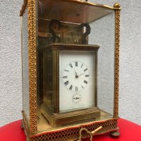 Каретен часовник репетир,будилник и гонг, снимка 4 - Антикварни и старинни предмети - 31444712
