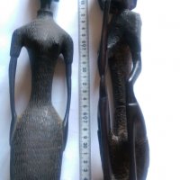 Африкански Абаносови фигури, снимка 2 - Антикварни и старинни предмети - 31546615