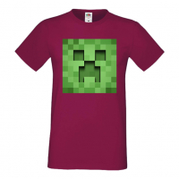Мъжка тениска Creeper Face 3,майнкрафт,Minecraft,Игра,Забавление,подарък,Изненада,Рожден Ден., снимка 5 - Тениски - 36492795