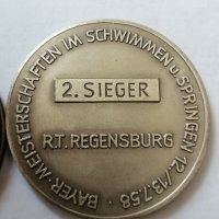 Немски медали по плуване , снимка 2 - Антикварни и старинни предмети - 36949888