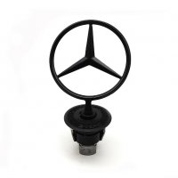 Емблема звезда за Mercedes Benz Black logo, снимка 1 - Аксесоари и консумативи - 37519897