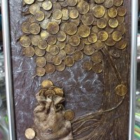 Картина , пано, "Дървото на парите", снимка 3 - Картини - 40215252