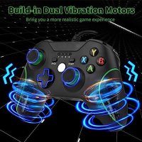 Нов Универсален Гейминг Контролер джойстик за Xbox/PC, Дълъг Кабел, Вибрация, снимка 5 - Аксесоари - 44261305
