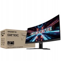 Геймърски Монитор Gigabyte G27 инча FC-EK, VA FHD 1080, Curved 1500R, 165Hz, 1ms , снимка 10 - Монитори - 32031712