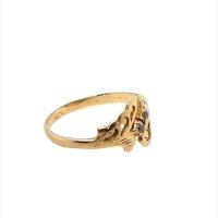 Златен дамски пръстен 2,18гр. размер:58 14кр. проба:585 модел:22388-1, снимка 3 - Пръстени - 44376166