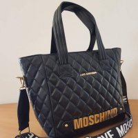 Черна чанта Love Moschino   код SG427, снимка 3 - Чанти - 38476512
