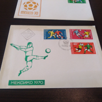 Първодневен плик 1970 Световно първенство по футбол Мексико, снимка 2 - Филателия - 44773001