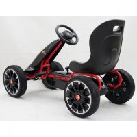 Картинг с меки гуми лицензиран модел ABARTH PEDAL GO KART, снимка 2 - Детски велосипеди, триколки и коли - 42747517