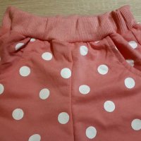 Розово панталонче ,,точици" р-р 80/86, снимка 3 - Панталони и долнища за бебе - 30690434